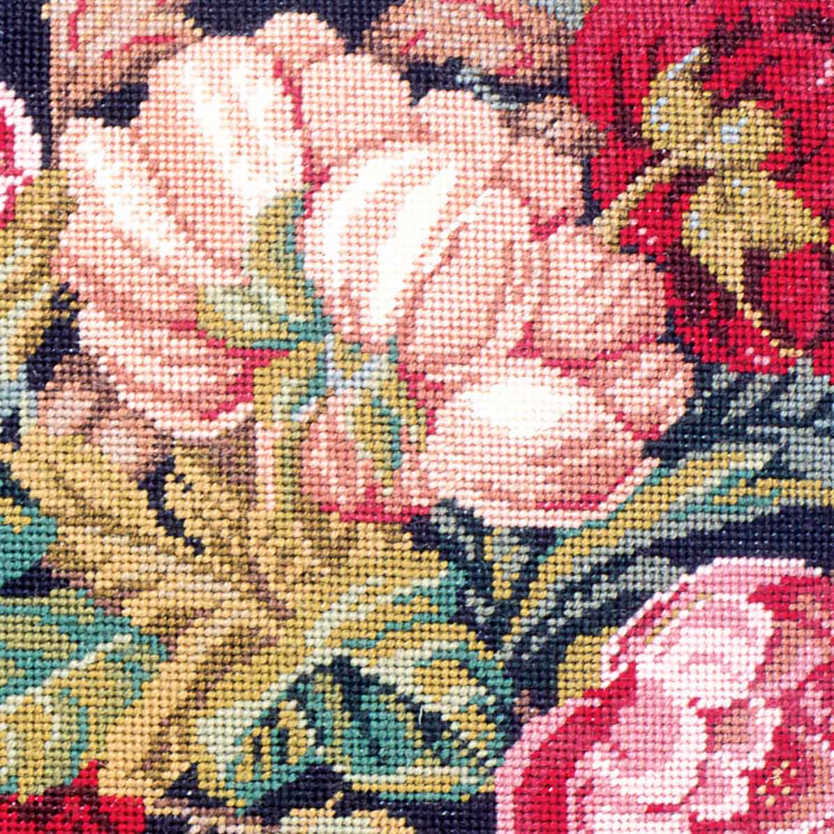 Ehrman-Needlepoint-Blooming-Roses-Charcoal-1-2